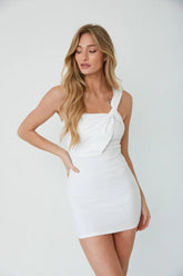 Nova One Shoulder Twist Bodycon Mini Dress