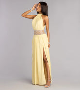 Monica Chiffon Embellished Formal Dress