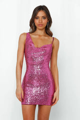 Citadel Skies Dress Pink Sequins