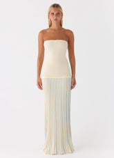 Otillie Knit Maxi Dress - Yellow