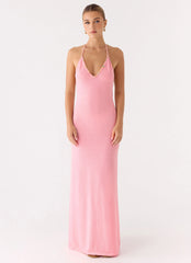 Jianna Knit Maxi Dress - Pink