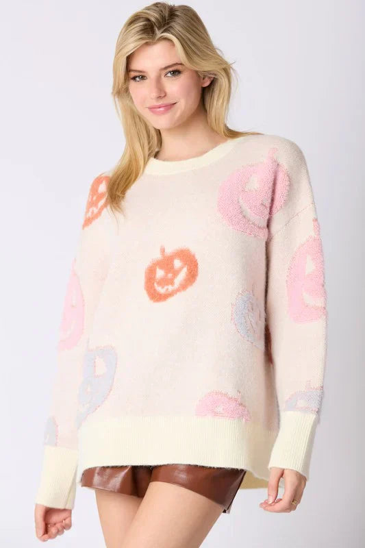 Autumn Charm Pumpkin Sweater