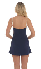 Outline Dress in Navy