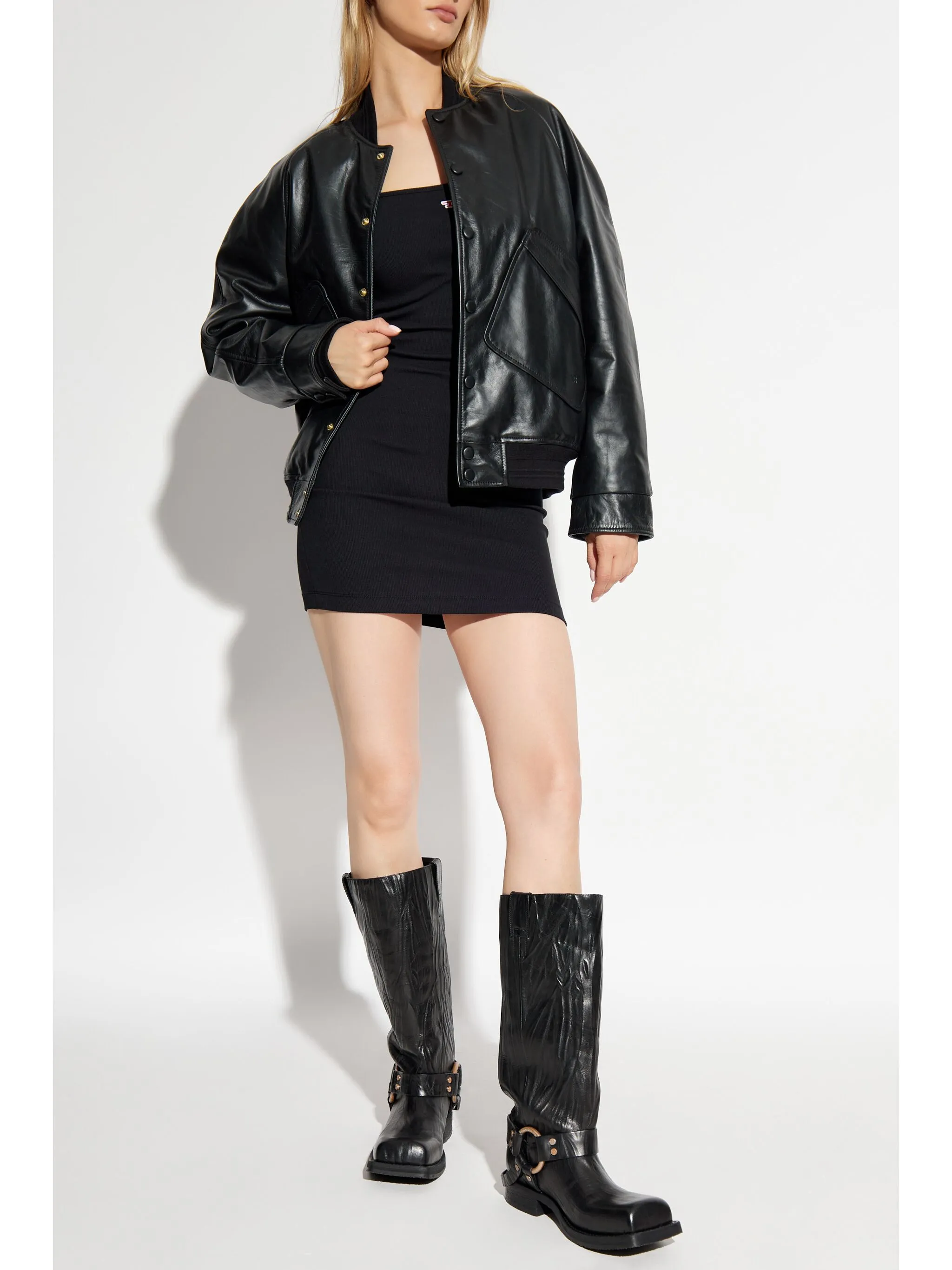 D-Hopy-D Logo-Applique Mini Dress