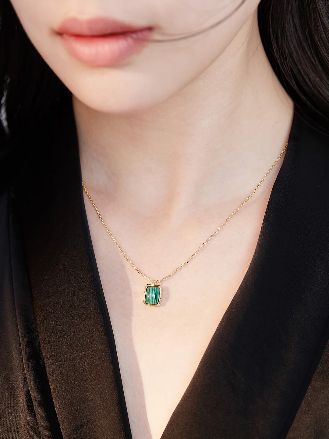 Malachite Classic Necklace D0175
