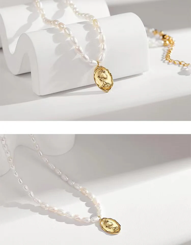 Freshwater Pearl Chain Necklace D0217