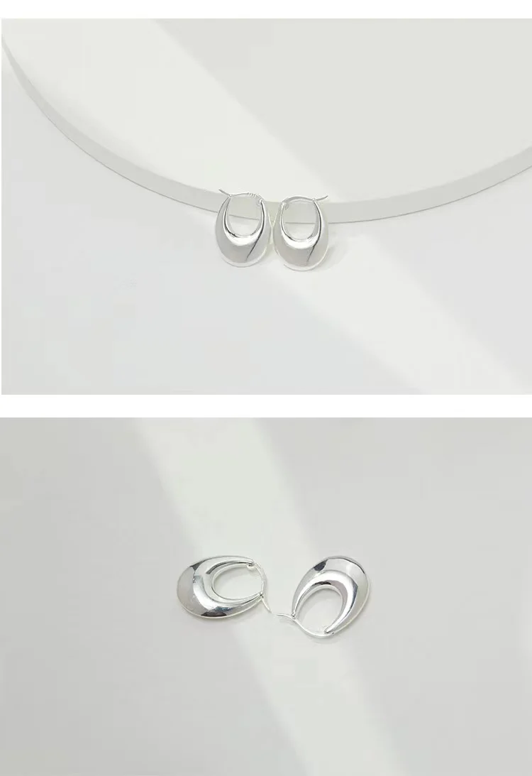 Simple Sterling Silver Earrings E0753-1