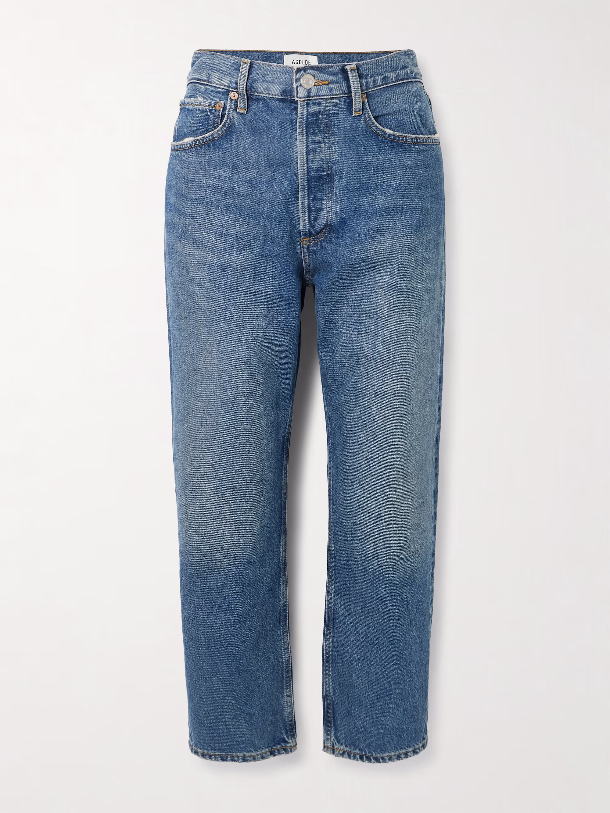 90s Crop Mid-Rise Straight-Leg Jeans