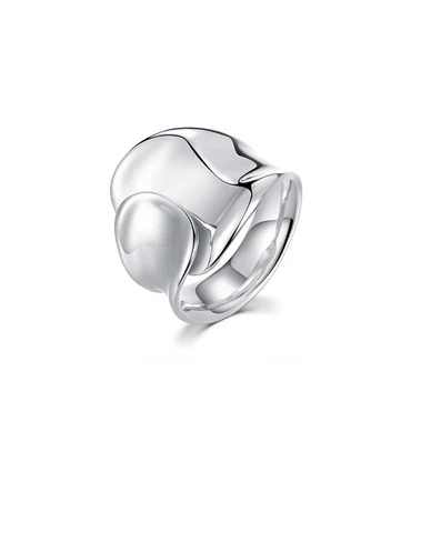Sterling Silver Concave Rings J0068