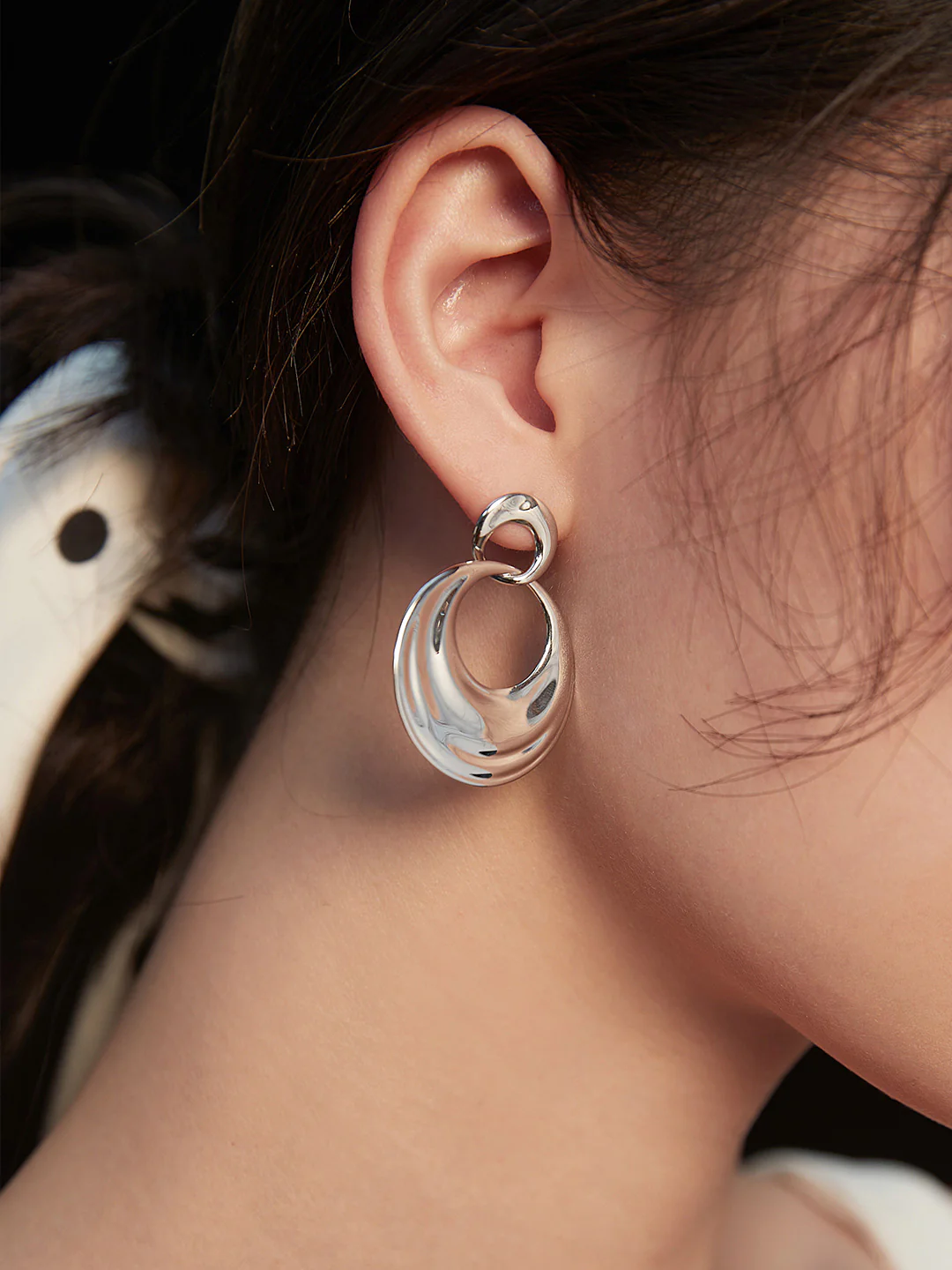 Sterling Silver Geometric Earrings E0659