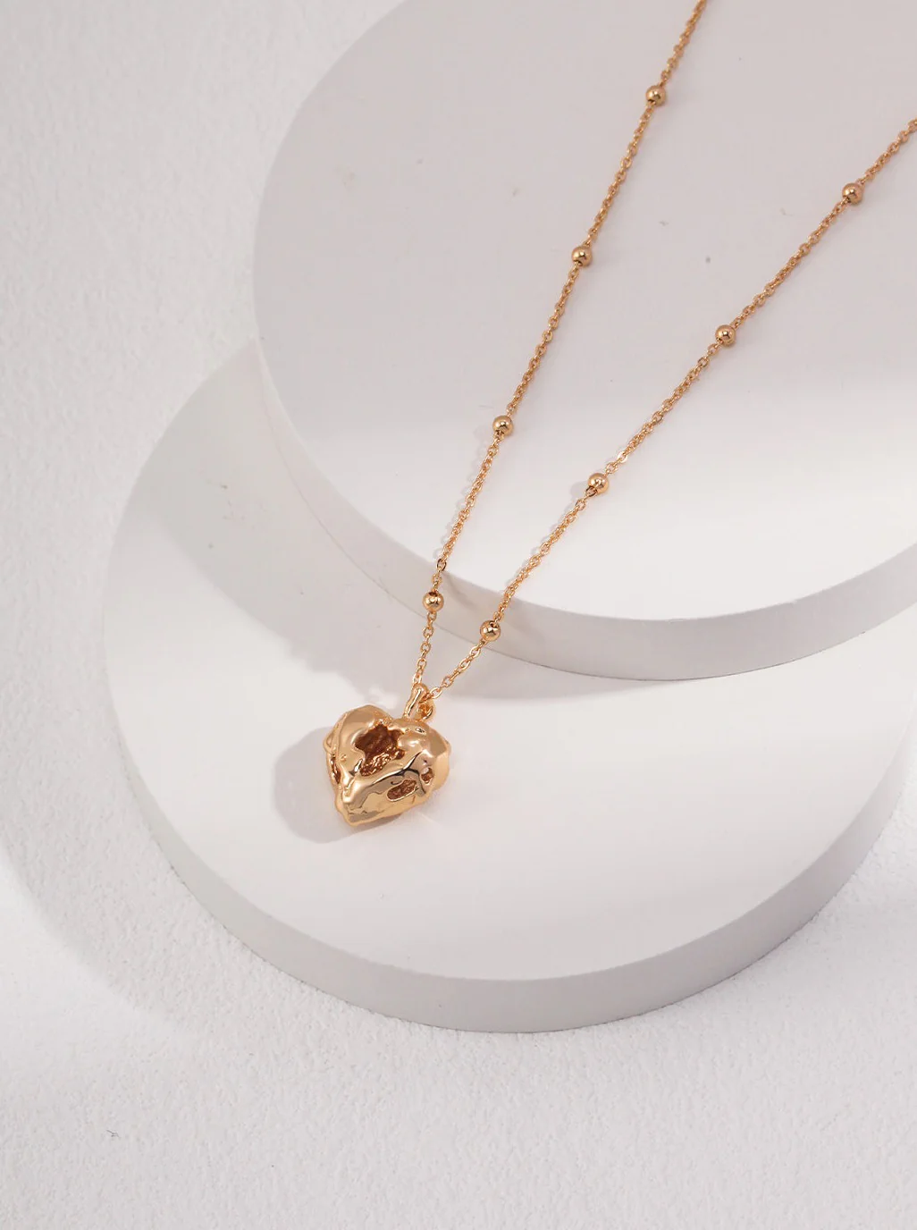 Sterling Silver Heart Pendant Necklace D0412