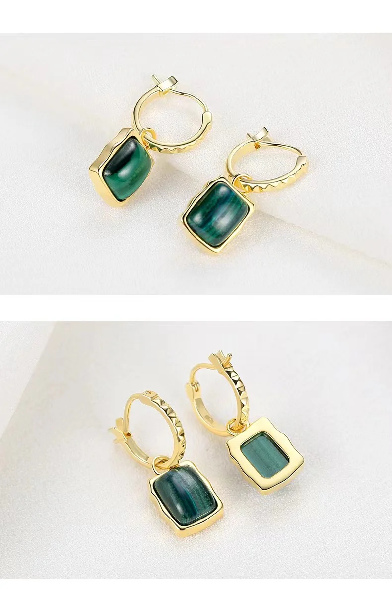 Malachite Earrings E0522